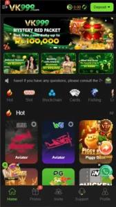 VK999 Game Free Download APK For Android Users In Pakistan 1