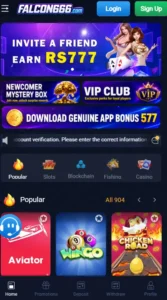 Falcon 666 Game Earnings App Download For Pakistani Users 1