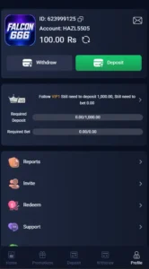 Falcon 666 Game Earnings App Download For Pakistani Users 5